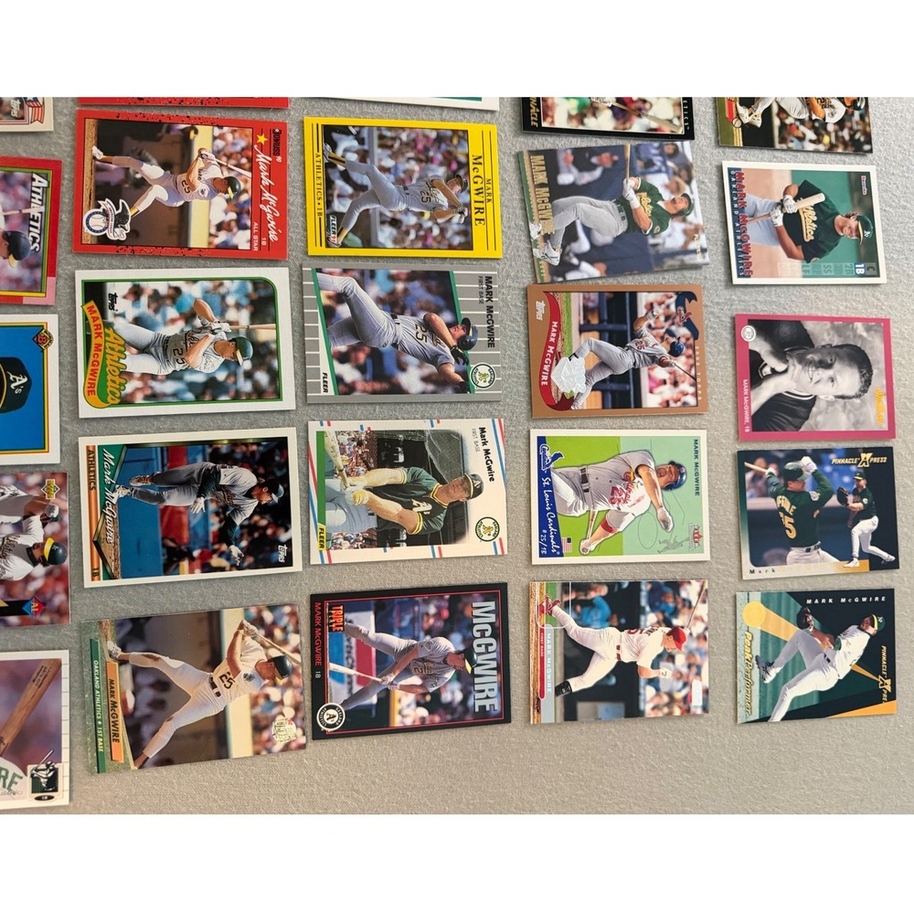 Mark McGwire Baseball Card Lot 80 A's Cardinals Inserts Topps Donruss Upper - Picture 2 of 13